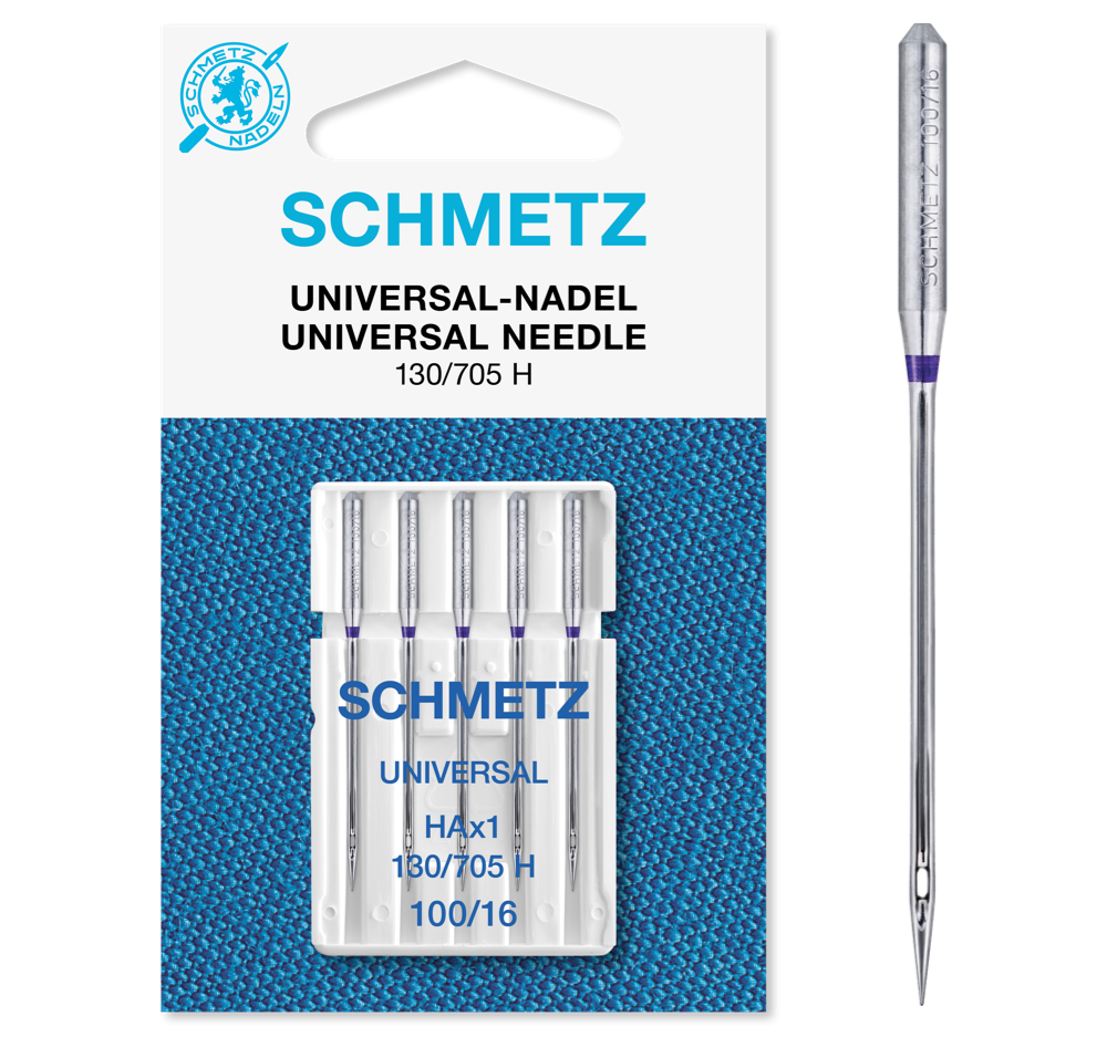 Schmetz Adata 130/705 H 100/16 Universal 5gab. Schmetz Adata 130/705 H 100/16 Universal 5gab.
