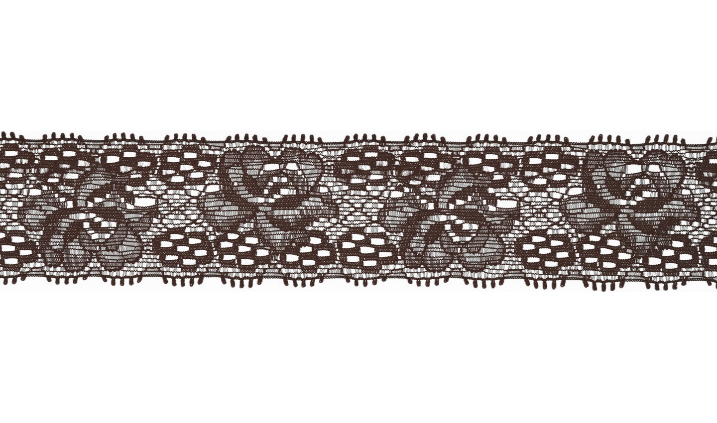 Elastīgā mežģīne Brown 3cm 15m10cm Elastīgā mežģīne Brown 3cm 15m10cm