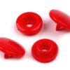 Plastmasas spiedpogas Red 10-12mm 50gab.
