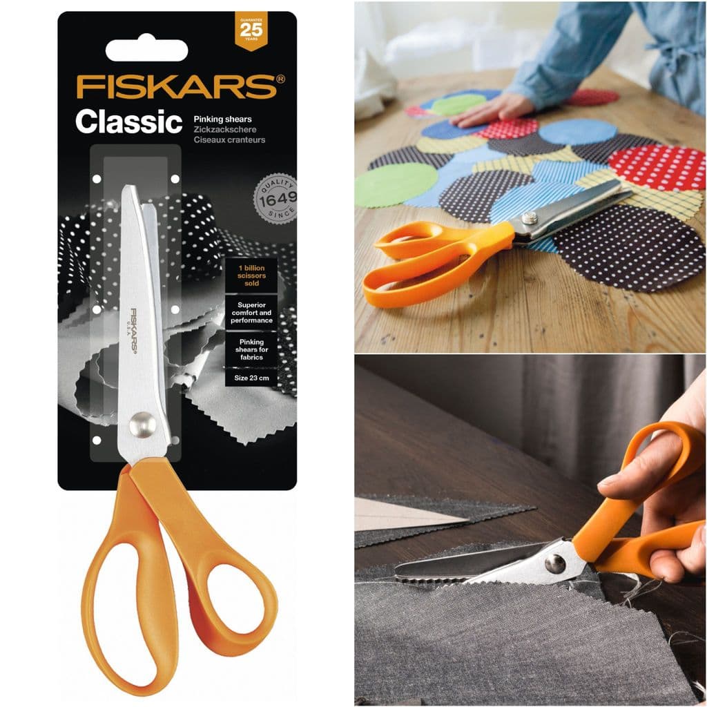 Fiskars ZIG ZAG šķēres 23cm EK Audumi