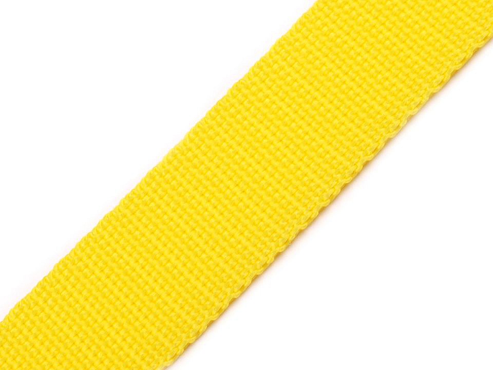 Polipropilēna lente somām Yellow (25mm) 790cm Polipropilēna lente somām Yellow (25mm) 790cm