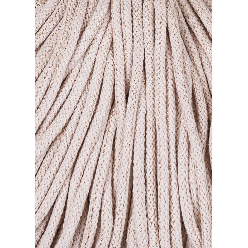 Bobbiny kokvilnas aukla Golden nude ar spīdumu ⌀ 5mm Bobbiny kokvilnas aukla Golden nude ar spīdumu ⌀ 5mm