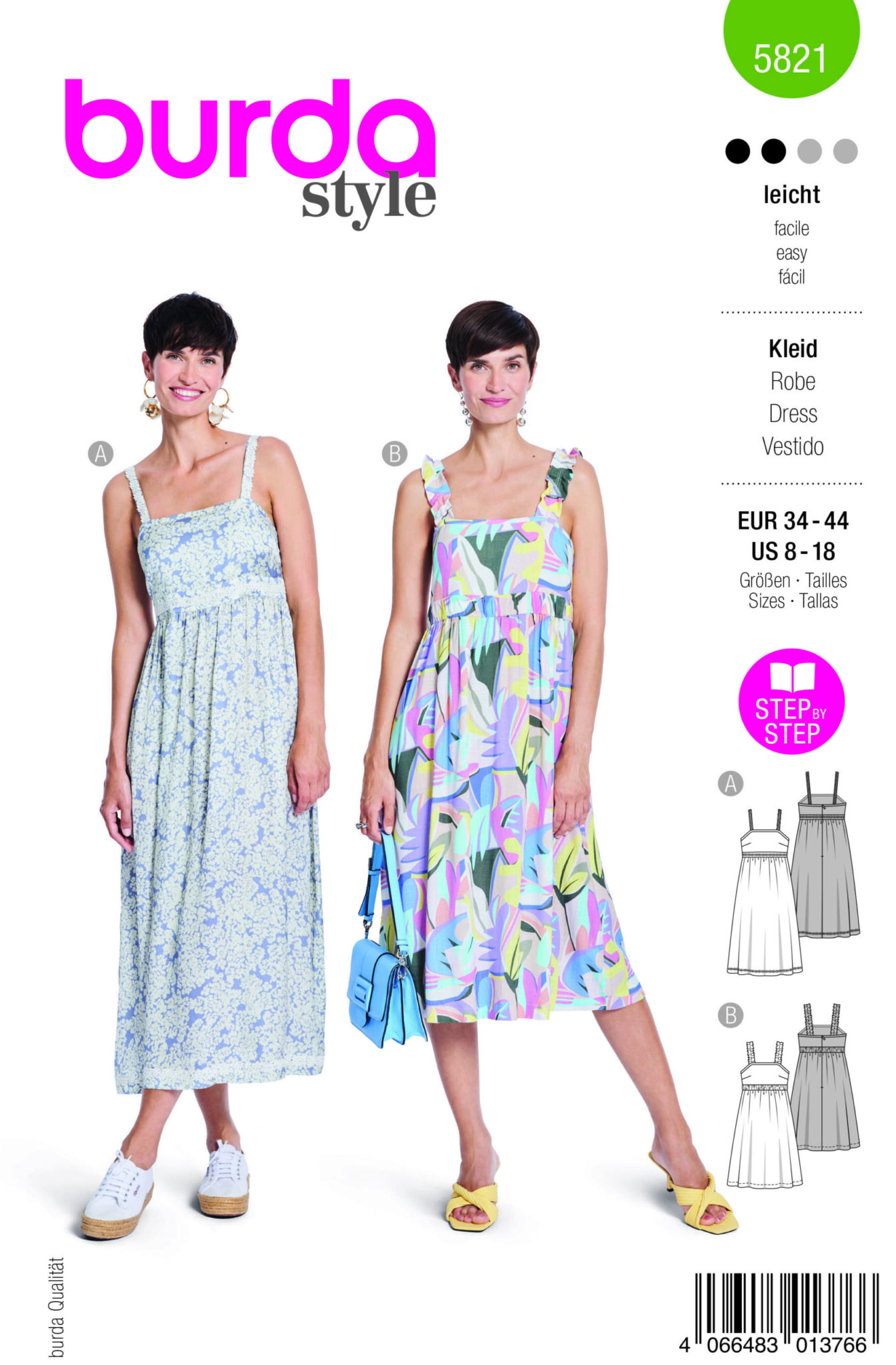 Piegrieztne kleitām Burda style 5821 Piegrieztne kleitām Burda style 5821