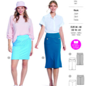 Piegrieztne svārkiem Burda style 5825 Piegrieztne svārkiem Burda style 5825