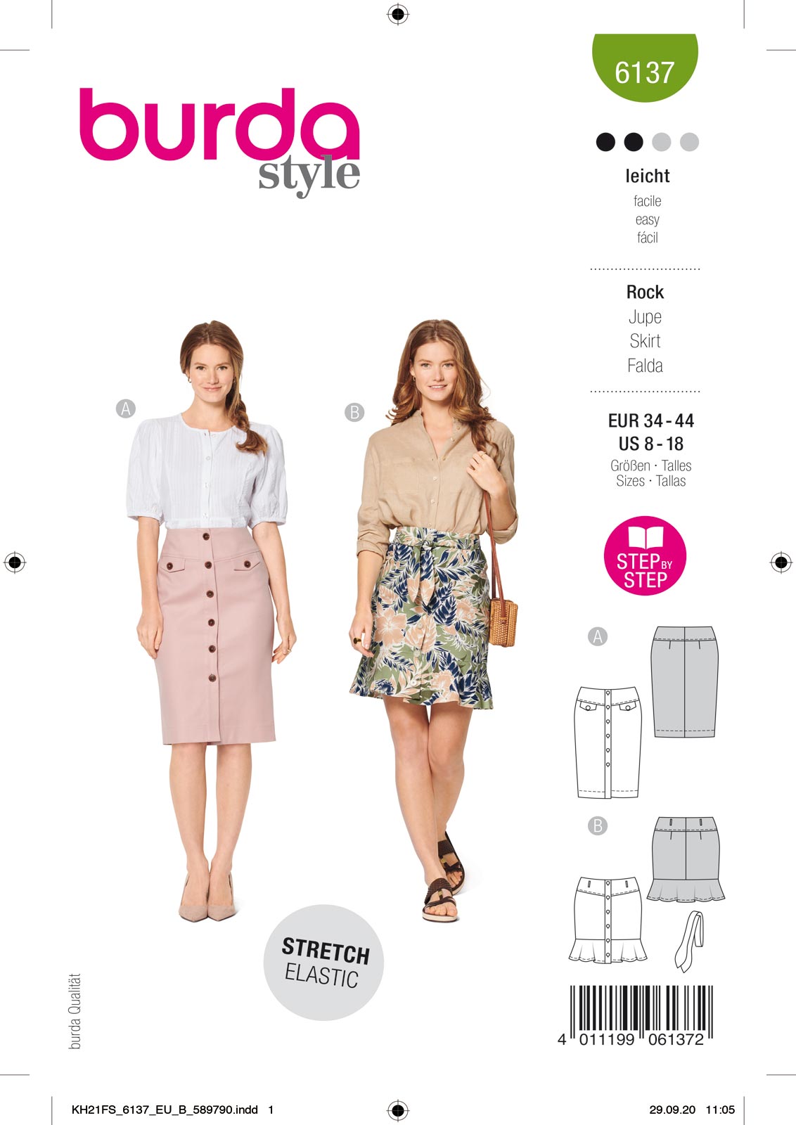 Piegrieztne svārkiem burda style 6137 Piegrieztne svārkiem burda style 6137