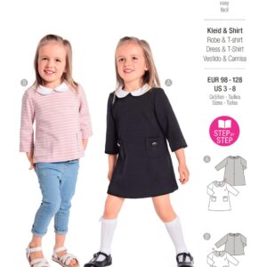 Piegrieztne kleita ar t-kreklu burda kids 9262 Piegrieztne kleita ar t-kreklu burda kids 9262