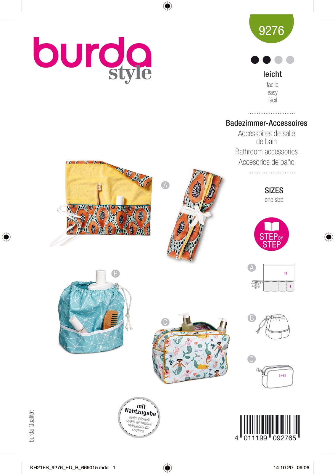 Piegrieztne vannas istabas aksesuāriem burda style 9276 Piegrieztne vannas istabas aksesuāriem burda style 9276