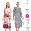 Piegrieztne pārliekamā kleita Burda style 5844