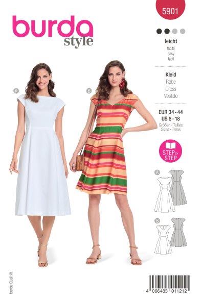 Piegrieztne kleitām Burda style 5901 Piegrieztne kleitām Burda style 5901