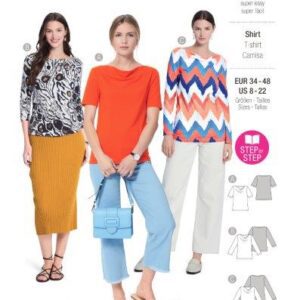 Piegrieztne t-kreklam Burda easy 5926 Piegrieztne t-kreklam Burda easy 5926