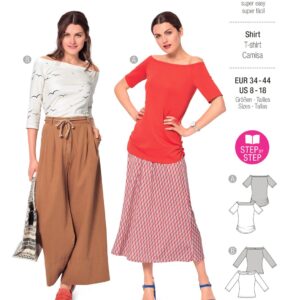 Piegrieztne t-kreklam Burda easy 6021