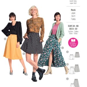 Piegrieztne svārkiem Burda easy 6027 Piegrieztne svārkiem Burda easy 6027