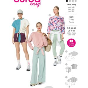 Piegrieztne t-kreklam Burda easy 5763 Piegrieztne t-kreklam Burda easy 5763