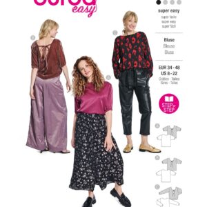Piegrieztne blūzēm Burda easy 5771 Piegrieztne blūzēm Burda easy 5771