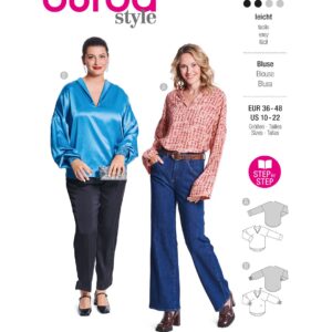 Piegrieztne blūzei Burda style 5780 Piegrieztne blūzei Burda style 5780
