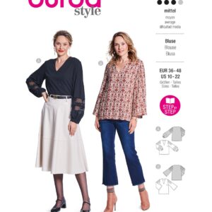 Piegrieztne blūzei Burda style 5785 Piegrieztne blūzei Burda style 5785