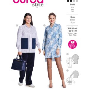 Piegrieztne blūzei Burda style 5800