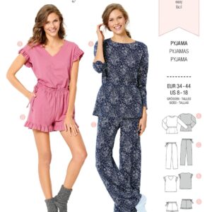 Piegrieztne pidžamai Burda style 6261