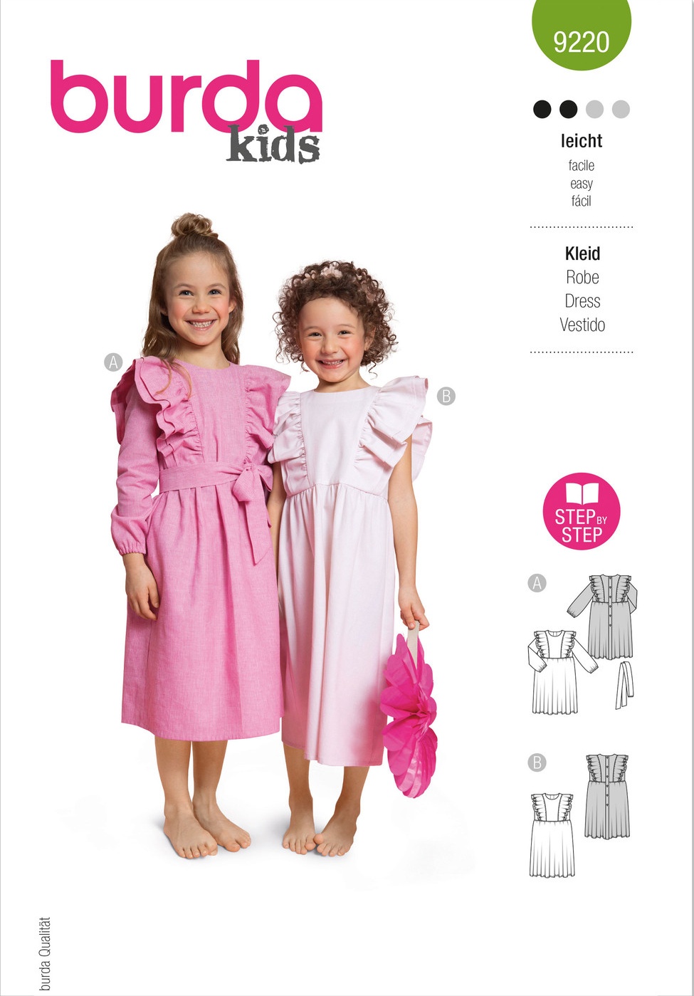 Piegrieztne kleitām Burda kids 9220 Piegrieztne kleitām Burda kids 9220