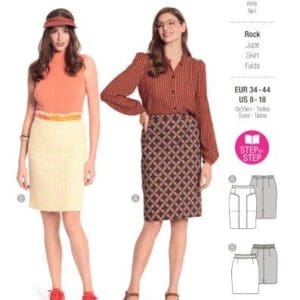 Piegrieztne svārkiem burda style 5936