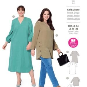 Piegrieztne kleitai un blūzei Burda style 5953