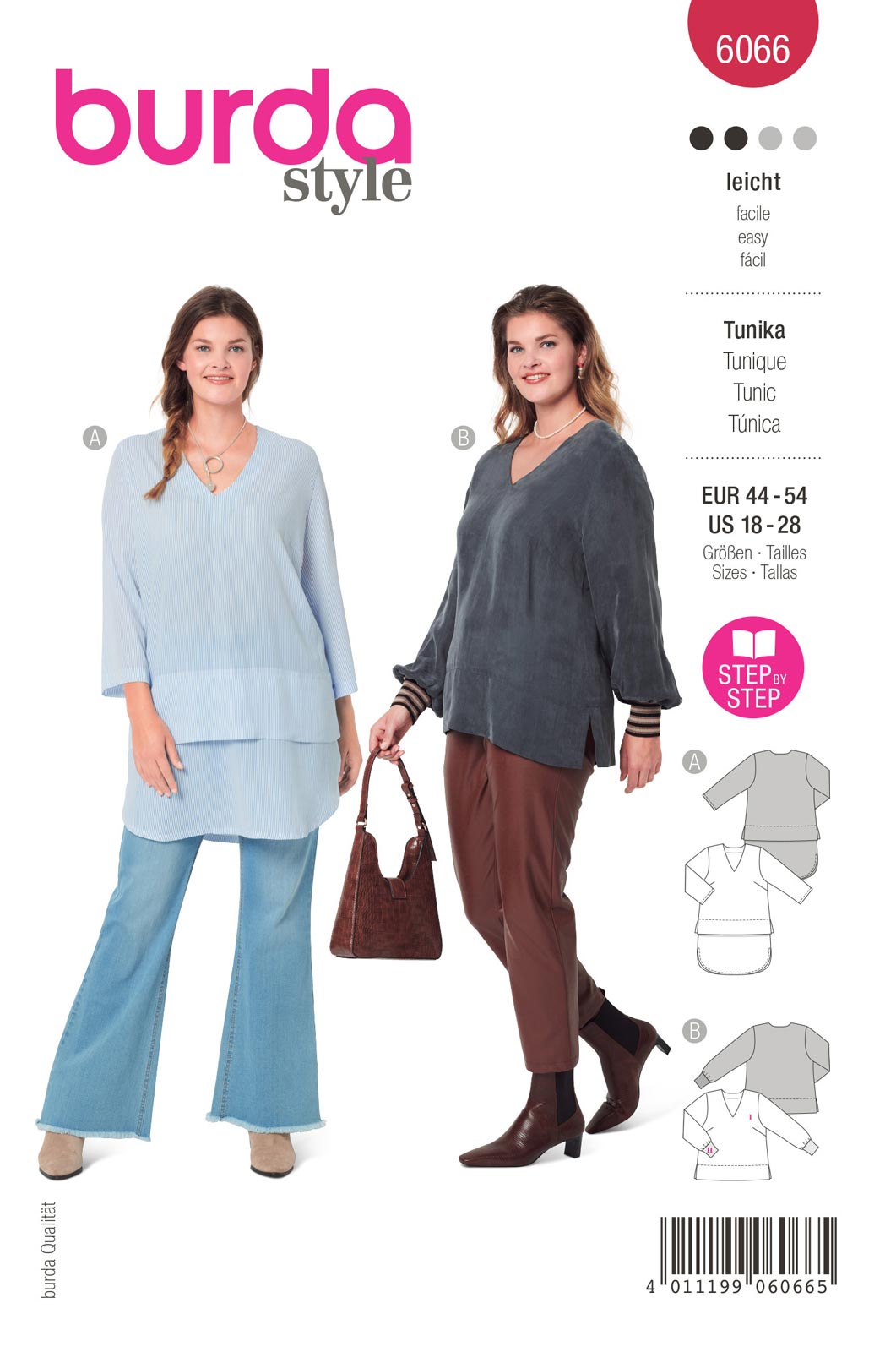 Piegrieztne tunikai burda style 6066 Piegrieztne tunikai burda style 6066