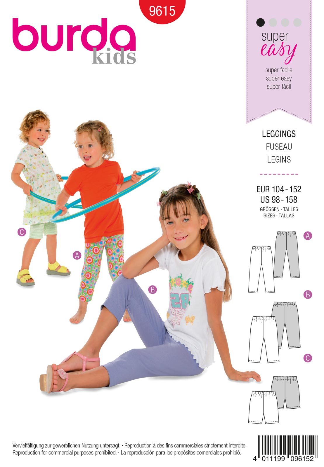 Piegrieztne legingiem burda kids 9615 Piegrieztne legingiem burda kids 9615