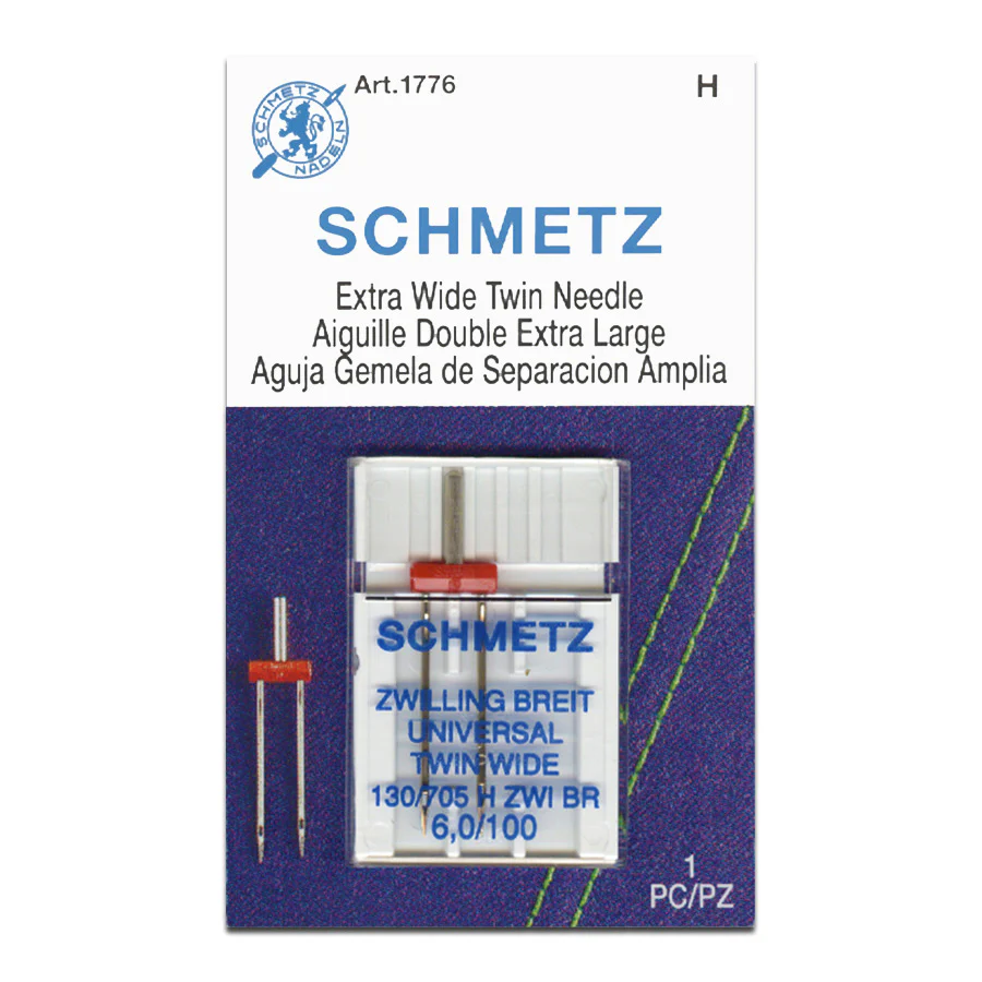 Schmetz Adata 130/705H ZWI BR 100/16 6.0 Twin Universal 1gab. Schmetz Adata 130/705H ZWI BR 100/16 6.0 Twin Universal 1gab.