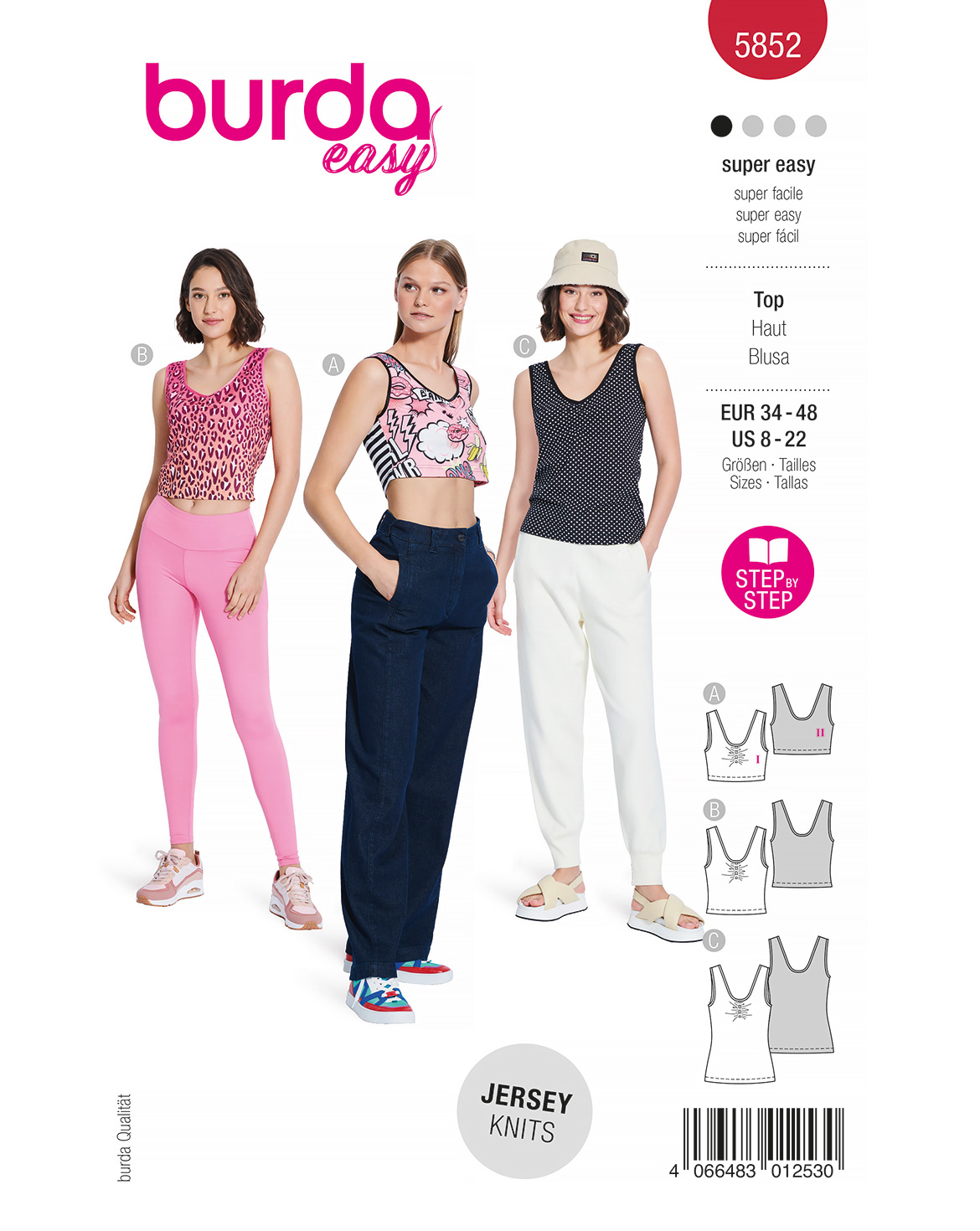 Piegrieztne topam Burda easy 5852 Piegrieztne topam Burda easy 5852