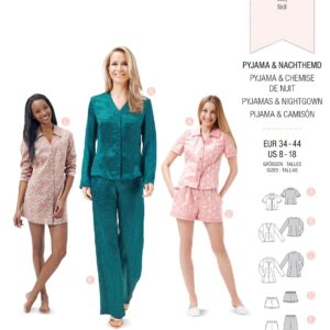 Piegrieztne pidžamai Burda style 6742