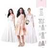 Piegrieztne kāzu kleitai Burda style 6776