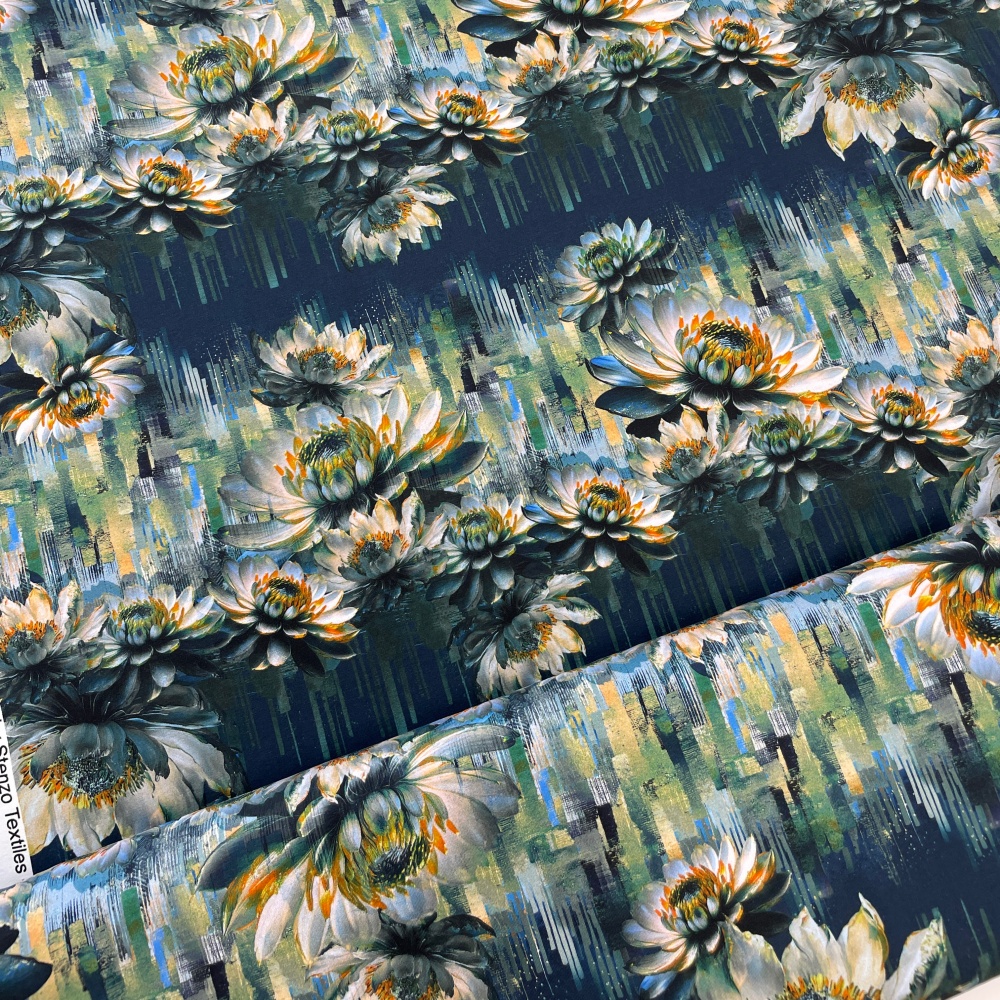 Plānā kokvilnas trikotāža Ūdensrozes 215gr/m² Plānā kokvilnas trikotāža Ūdensrozes 215gr/m²