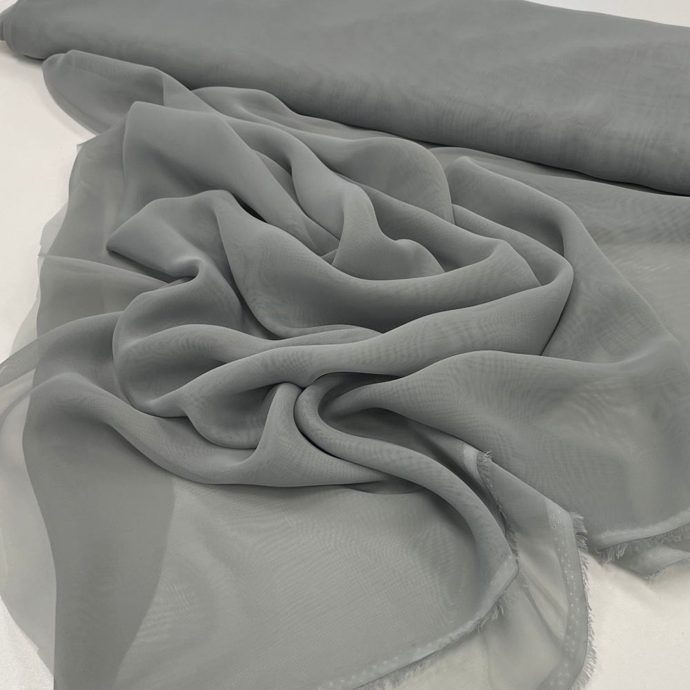 Šifona audums Khaki grey 55gr/m² Šifona audums Khaki grey 55gr/m²