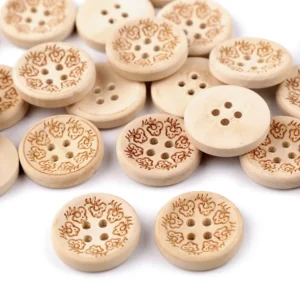 Koka pogas 20 mm (50gab.) Koka pogas 20 mm (50gab.)