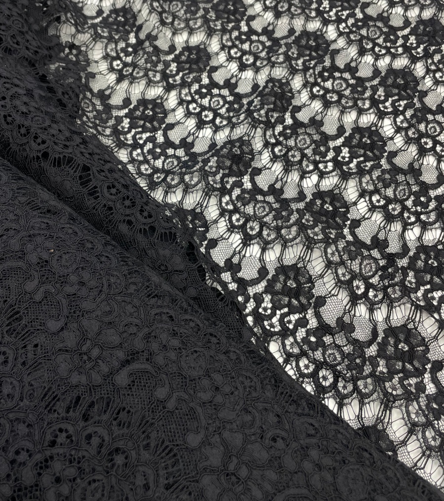 Melna mežģīne 300cm platumā 170gr/m² Melna mežģīne 300cm platumā 170gr/m² - Image 4