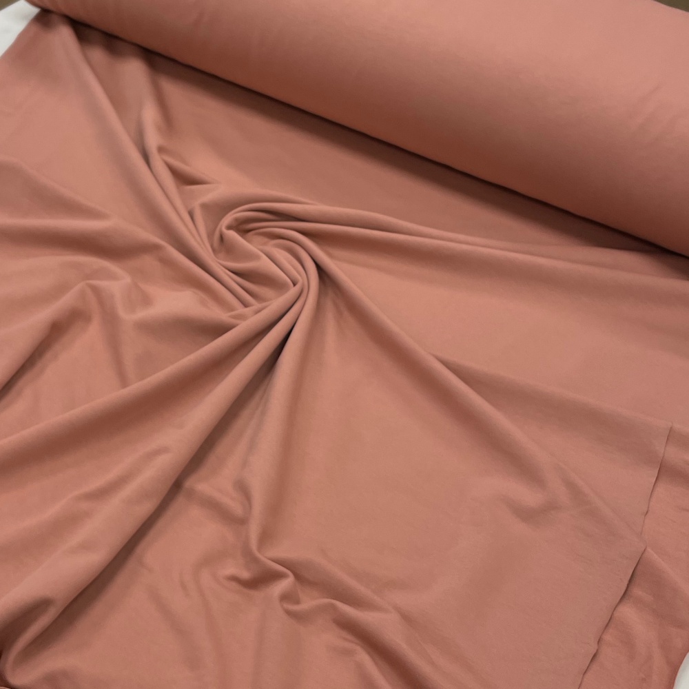 Kokvilnas cilpiņtrikotāža Dirty pink 240gr/m² Kokvilnas cilpiņtrikotāža Dirty pink 240gr/m²