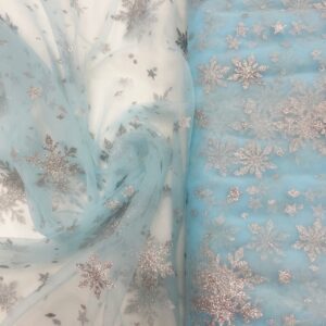 Tills ar sniegpārsliņam Zils 30gr/m²