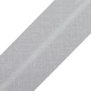 Kokvilnas slīpā diega lenta Light Grey 20mm