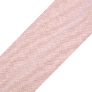 Kokvilnas slīpā diega lenta Pale Pink 20mm